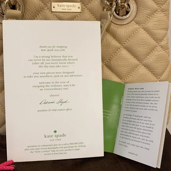 Kate Spade ♠️ New York SMALL Cream Gold Coast Goldcoast Maryanne Handbag - EUC - Picture 14 of 15